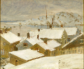 Fiskebäckskil, winter, by Carl Wilhelmson